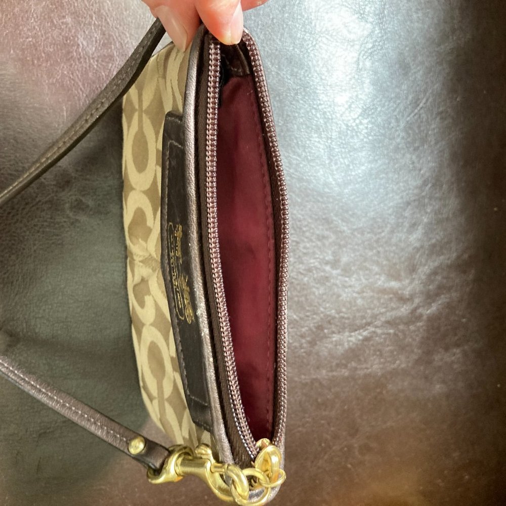 Gold Coach Wristlet - Picture 3 of 3